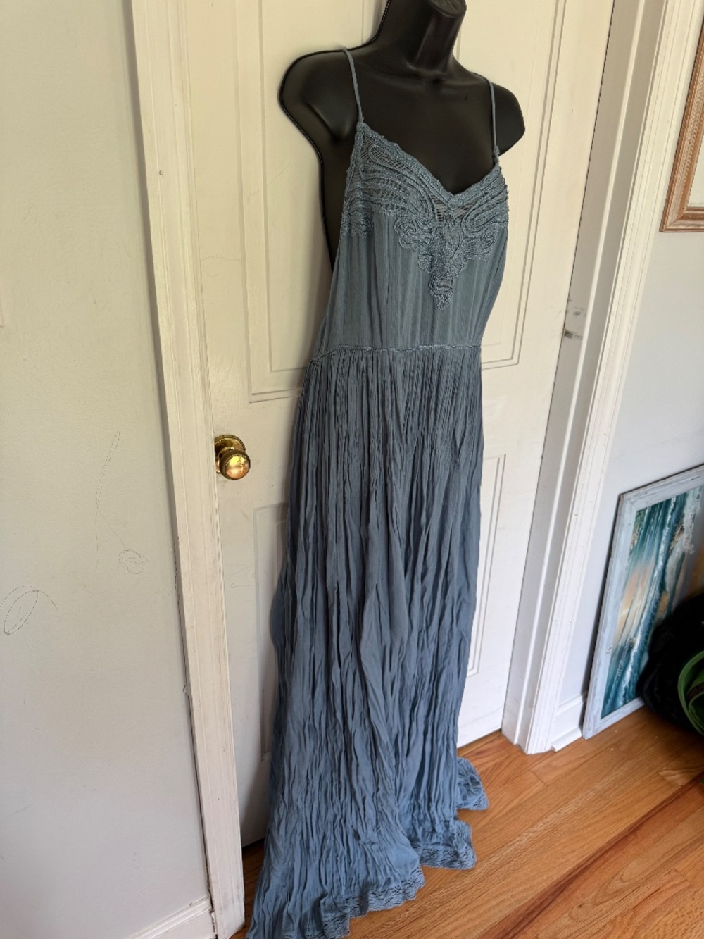 Kimchi Blue Size 10 Blue Maxi Dress - Picture 3 of 16